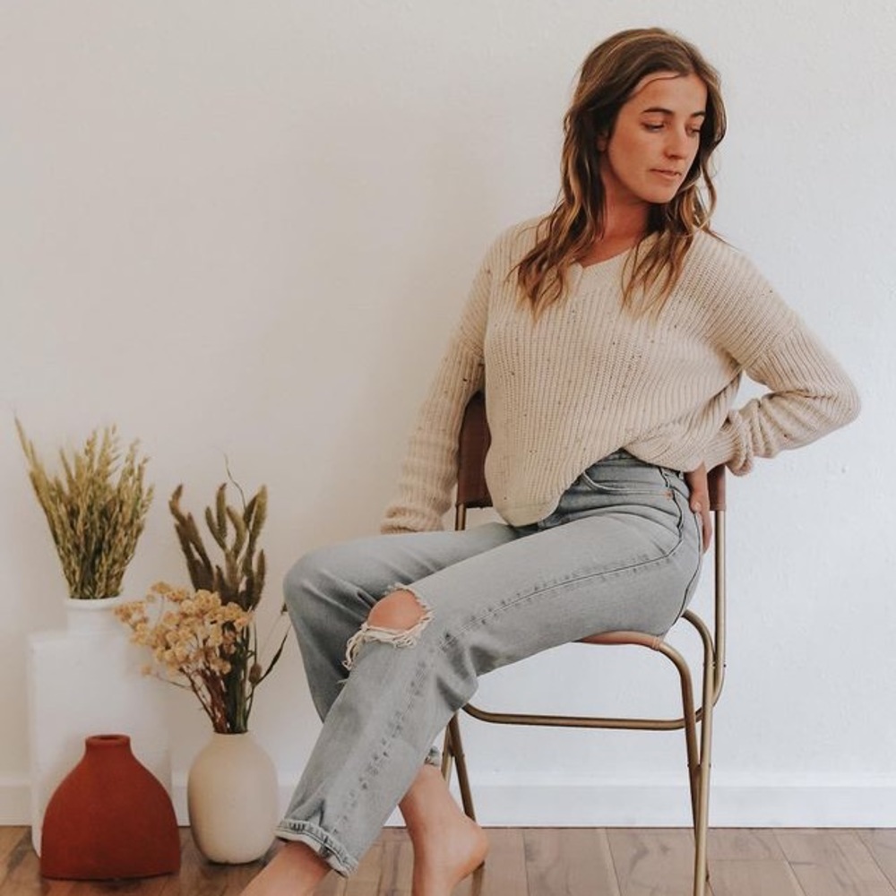 Hillfolk Co. Confetti Cotton Chunky Sweater
